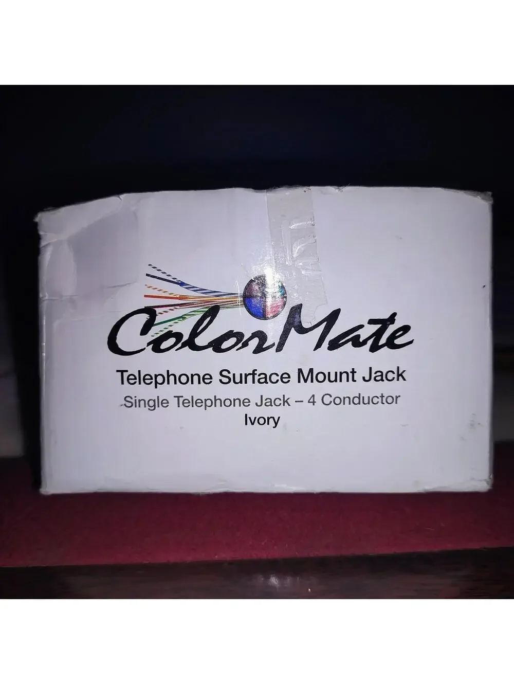10 Pack of Vanco Surface Jack CMTJ4W Color Mate Phone Jacks Brand New